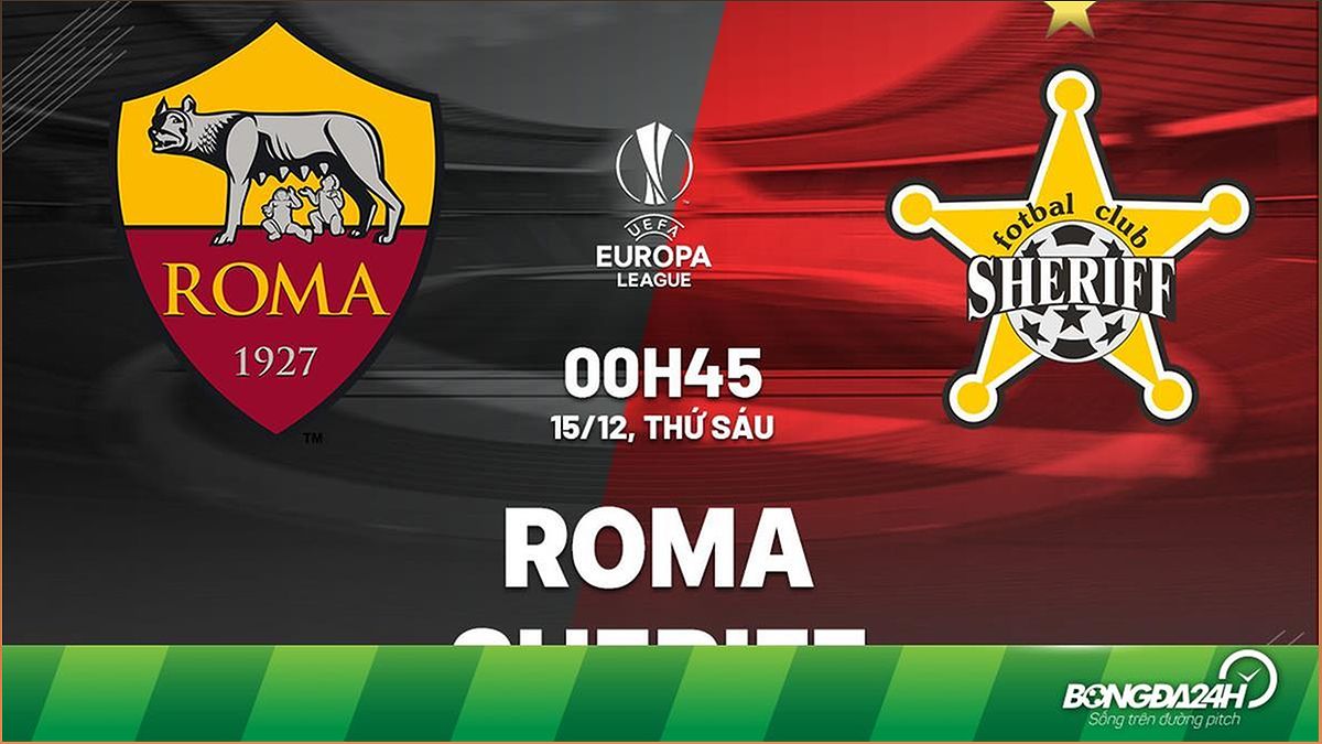 Nhận định Roma vs Sheriff: Trận đấu quyết định ngôi đầu bảng - 288460232