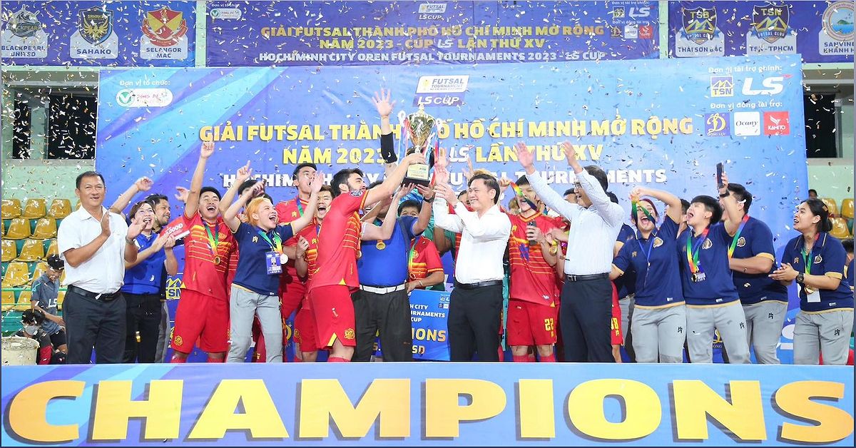Thammasat Stallion đăng quang Giải futsal TP.HCM mở rộng 2023 - -243143429