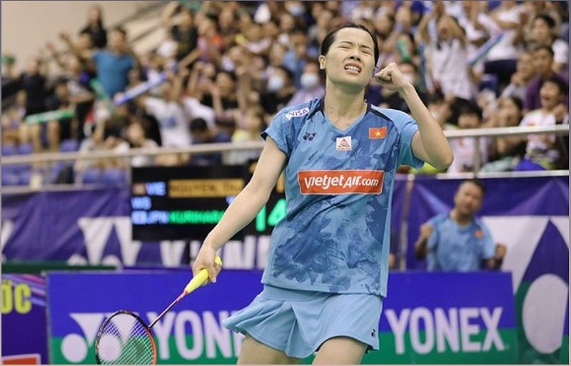 Nguyễn Thùy Linh bảo vệ thành công danh hiệu vô địch đơn nữ giải cầu lông VN mở rộng - -2097338894