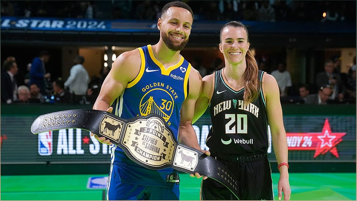 Stephen Curry và Sabrina Ionescu thi đấu 3 điểm kịch tính tại All-Star Weekend NBA - 398239750