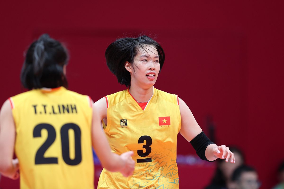 Bóng chuyền nữ Việt Nam vượt qua Trung Quốc, chuẩn bị đối đầu Nhật Bản tại Asiad 2018 - -327409725