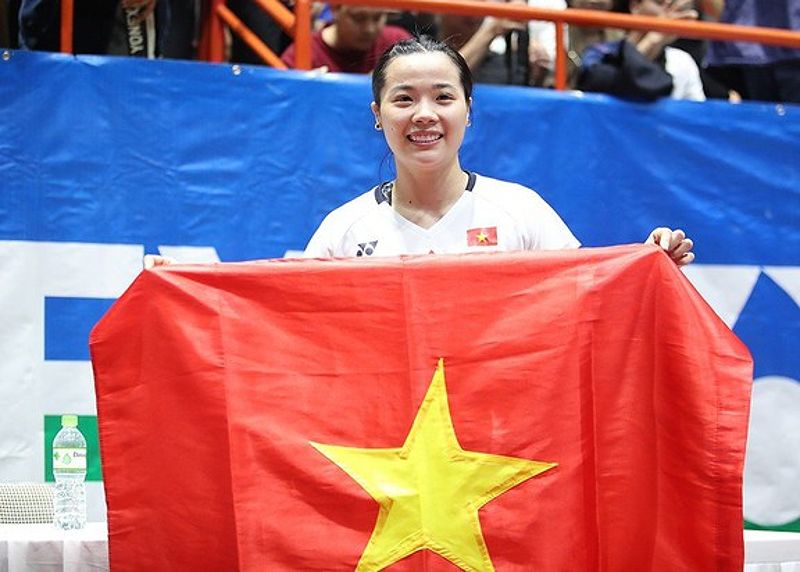 Nguyễn Thùy Linh vô địch giải cầu lông Ciputra Hà Nội 2023 - 1424044091